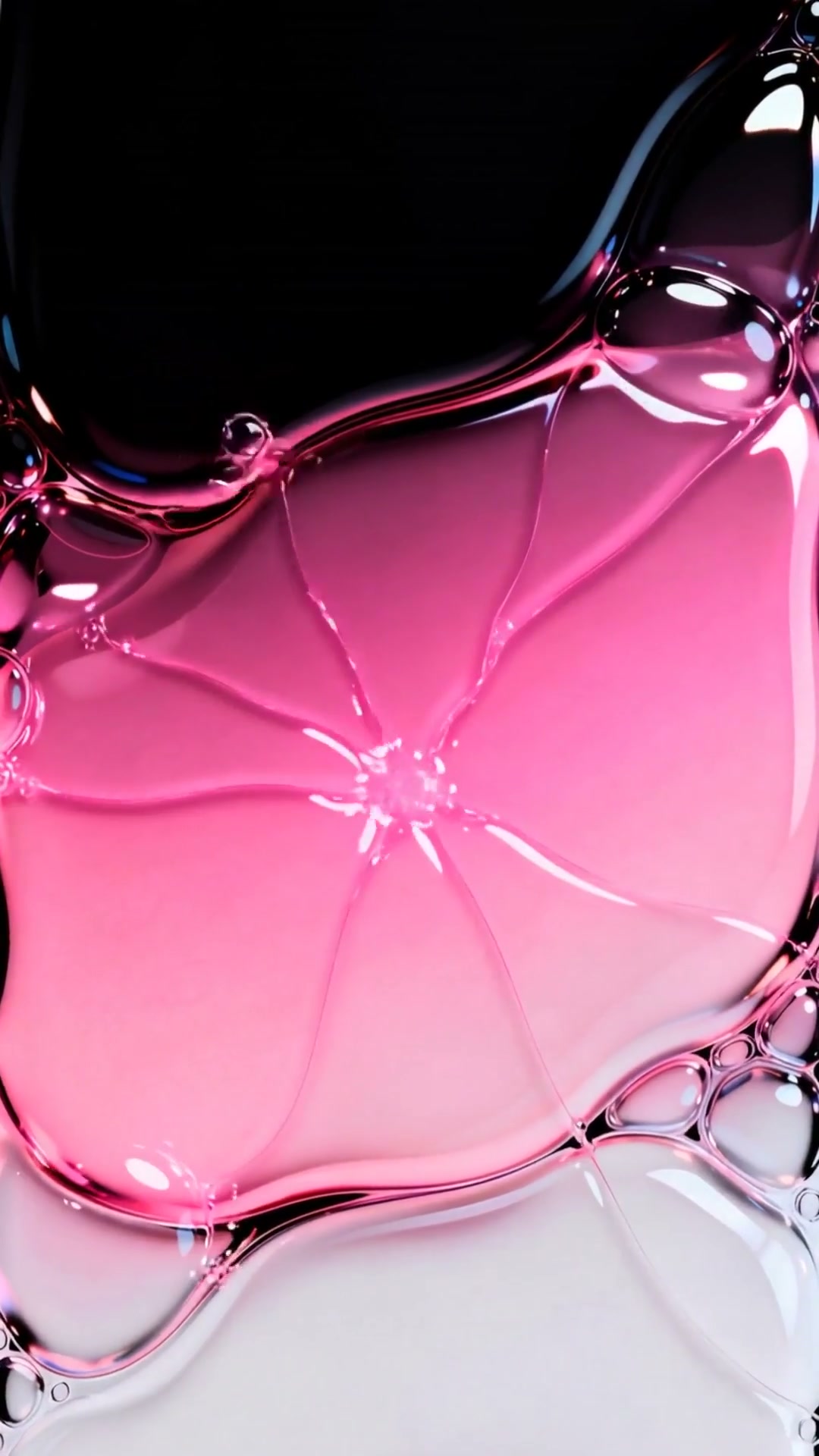 Pink bubbles live wallpaper